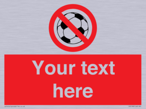 Custom No Ball Games Sign